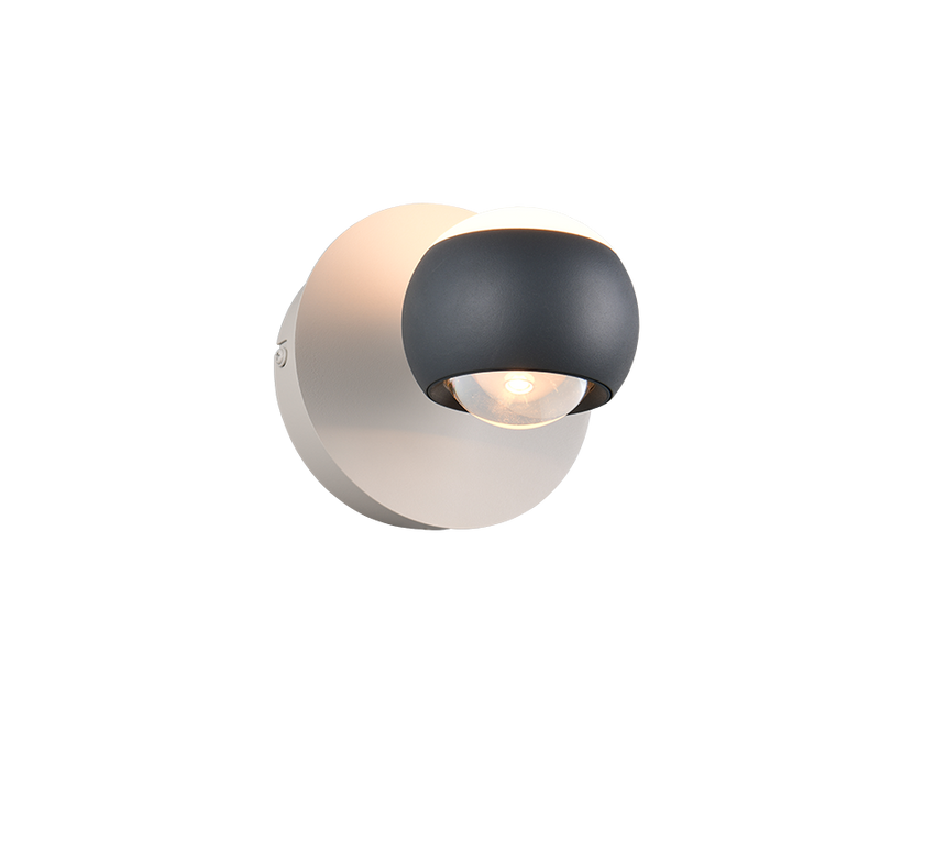 Aplique de pared Cannon Trio antracita 24441142