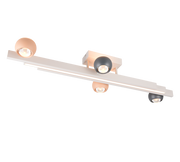 Plafón Trio Cannon antracita, gris cálido y melocotón LED 36W MR64444117
