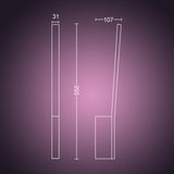 Philips Hue White and Color Ambiance Aplique de pared liane negro RGBW 12W 850lm 34342900