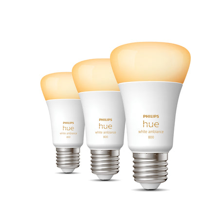 Philips Hue Bombilla 3 luces White Ambiance E27 9W 871951432826600 806lm - vista alternativa