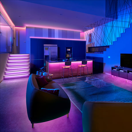 WiZ White and Color Ambiance Tira LED RGBW 12W 8720169077669 - vista alternativa | Philips