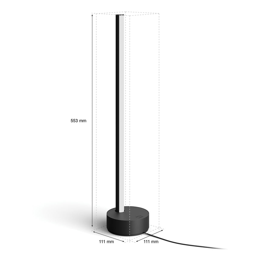 Philips Hue White and Color Ambiance Lámpara de mesa signe negro RGBW 12W 871869617624500 - imagen 9