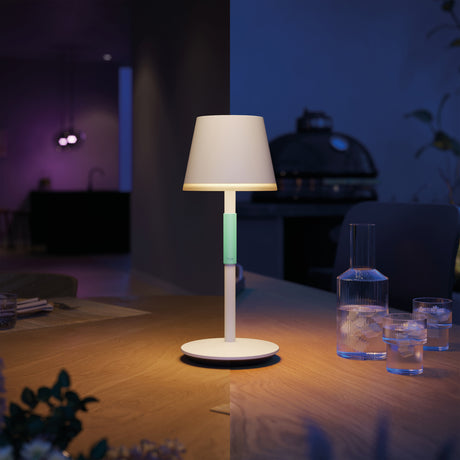 Philips Hue White and Color Ambiance Lámpara de mesa Go blanco RGBW 6W IP54 530lm 40457100 - imagen 4