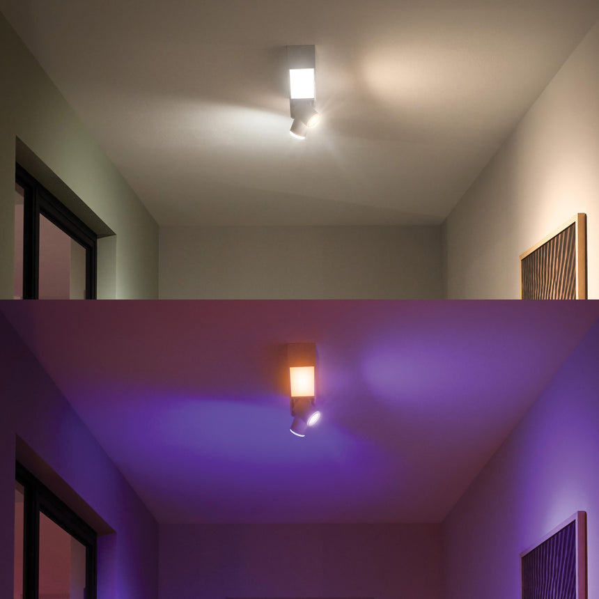 Philips Hue White and Color Ambiance Foco Centris blanco RGBW 11W 5061031P7 350lm