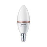 Bombilla LED Vela Philips WiZ C37 4,9W E14 2700K 470lm 372382