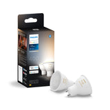 Philips Hue Bombilla dicroica White Ambiance GU10 4,2W 400lm (2 uds) 8720169230033