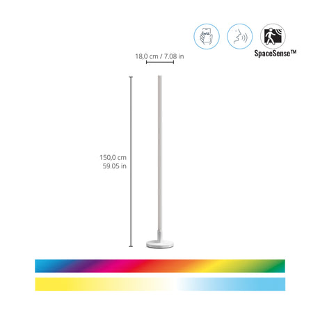 WiZ White and Color Ambiance Lámpara de mesa RGBW 12W 1080lm 55437500 - vista alternativa | Philips