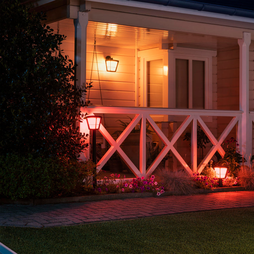 Philips Hue White and Color Ambiance Aplique de pared Econic negro RGBW 15W IP44 1744030P7 - imagen 5
