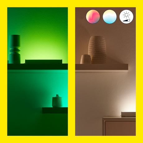 WiZ White and Color Ambiance Lámpara de mesa RGBW 10,5W 800lm (2 uds) 9514554177 - imagen 4 | Philips