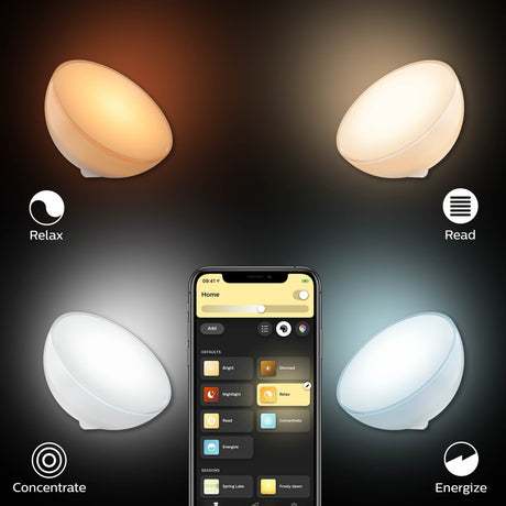 Philips Hue White and Color Ambiance Lámpara de mesa Go blanco RGBW 6W 7602031P7 520lm - imagen 6