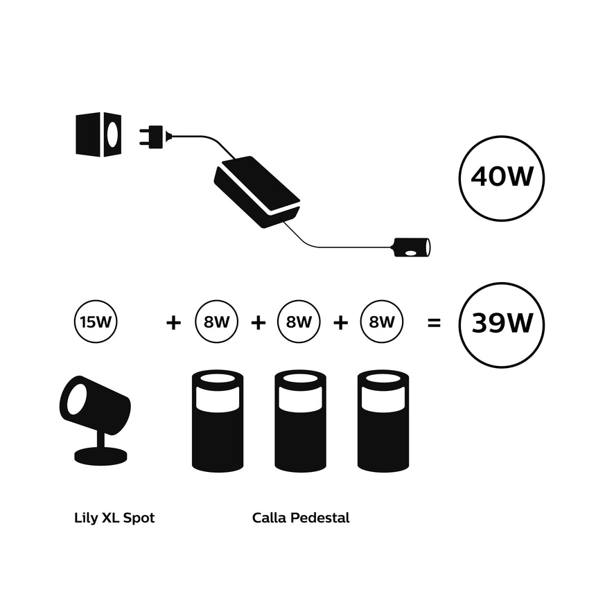 Philips Hue White and Color Ambiance Sobremesa Calla cromo RGBW 8W IP65 871951438849900 350lm - imagen 6