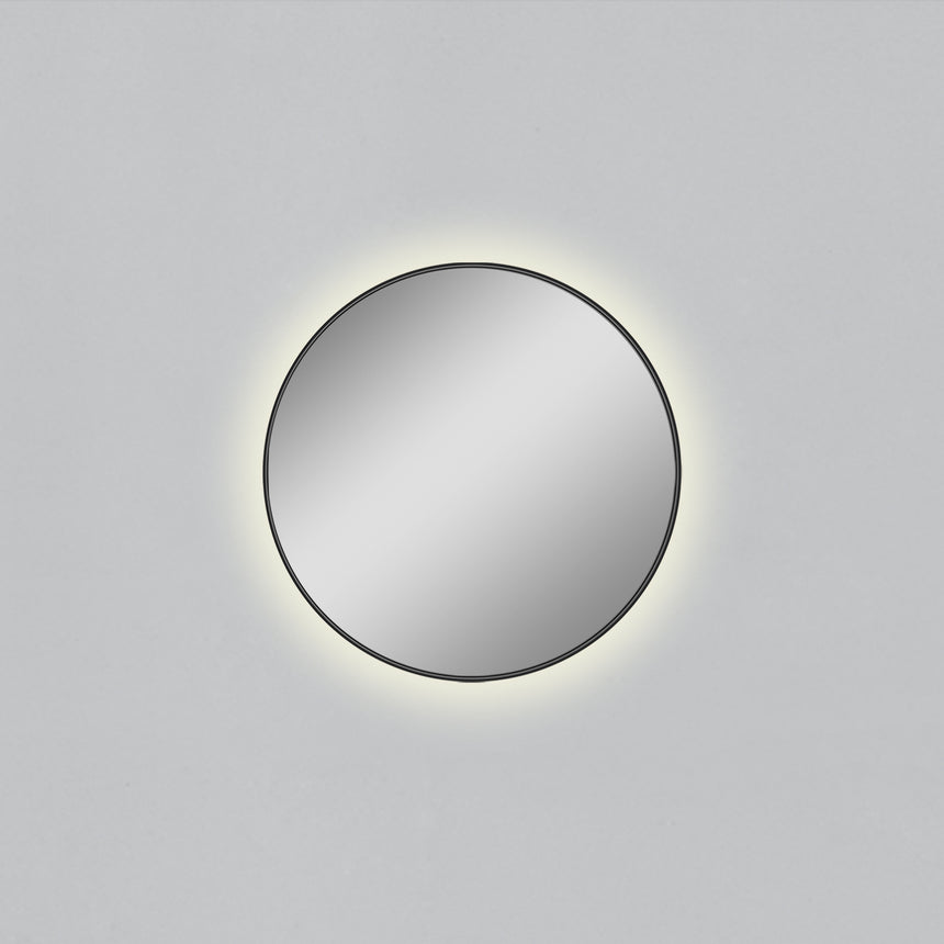 ACB Olbia Espejo Ø810 negro LED A3958100N