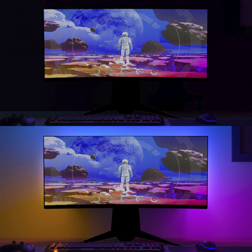 Philips Hue White and Color Ambiance Tira LED Play Gradient transparente RGBW 8719514