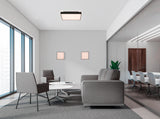 ACB Oporto Plafón negro LED + LED difusor, Slide switch Casambi P3973070NCA