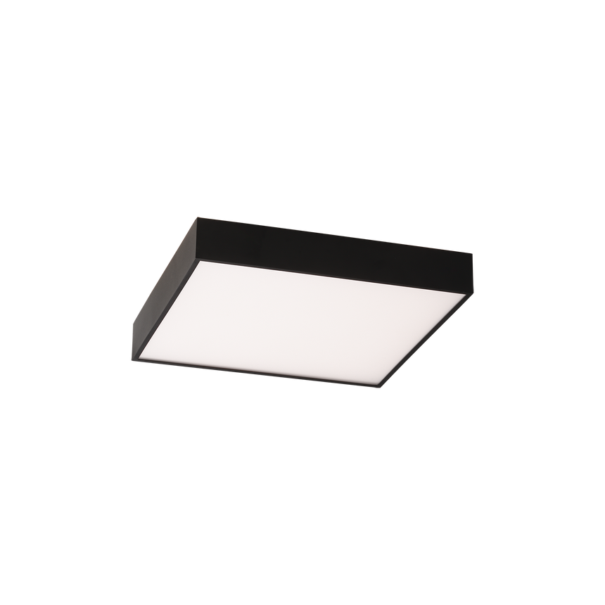 ACB Oporto Plafón 3973/40 Negro Texturado, LED 40W 2800lm + 5W 500lm, CRI90 CL.I, LED integrado, Difusor Microprismatico, Kelvin 2700K-3000K Slide Switch, Casambi P3973070NCA