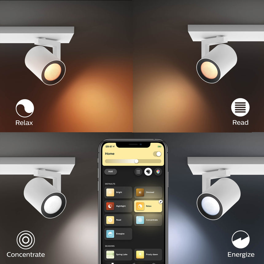 Philips Hue White and Color Ambiance Foco 2 luces Argenta blanco RGBW 4,2W 800lm 8720169318076 - imagen 5