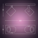 Philips Hue White and Color Ambiance Foco 2 luces Argenta blanco RGBW 4,2W 800lm 8720169318076 - imagen 9