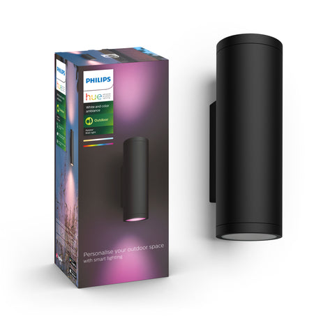 Philips Hue White and Color Ambiance Aplique de pared Appear negro RGBW 16W IP44 1746330P7