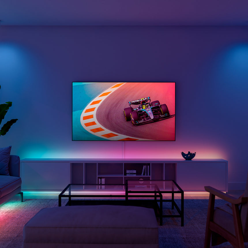 Philips Hue White and Color Ambiance Tira LED Essential rGBIC ledstrip blanco RGBW 15,3W 8721103096388