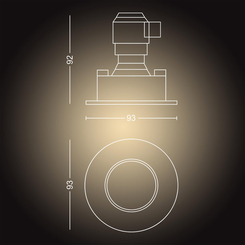 Philips Hue Empotrable Adore plata White Ambiance 5W IP44 871951434079400 350lm - imagen 8