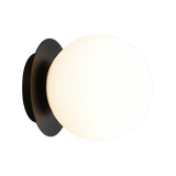 ACB Parma Aplique 16/3946-15 IP Opal/Negro Mate, LED E27 15W, I IP44, (E27 max. Ø45 mm) A3946080N
