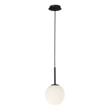 ACB Parma Colgante bola 3946/18 Negro Mate/Opal, LED E27 15W, CL.II IP44