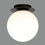 ACB Parma Plafón 3946/18 IP Opal/Negro Mate, LED E27 15W, I IP44, (E27 max. Ø45 mm) P3946080N