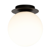 ACB Parma Plafón 3946/18 IP Opal/Negro Mate, LED E27 15W, I IP44, (E27 max. Ø45 mm) P3946080N