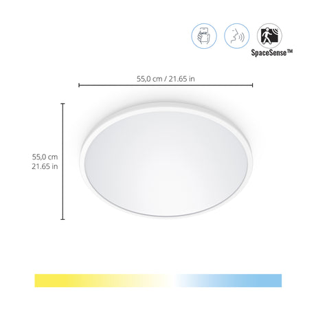 WiZ White Ambiance Plafón SuperSlim 32W 3800lm 55497900 - vista alternativa | Philips