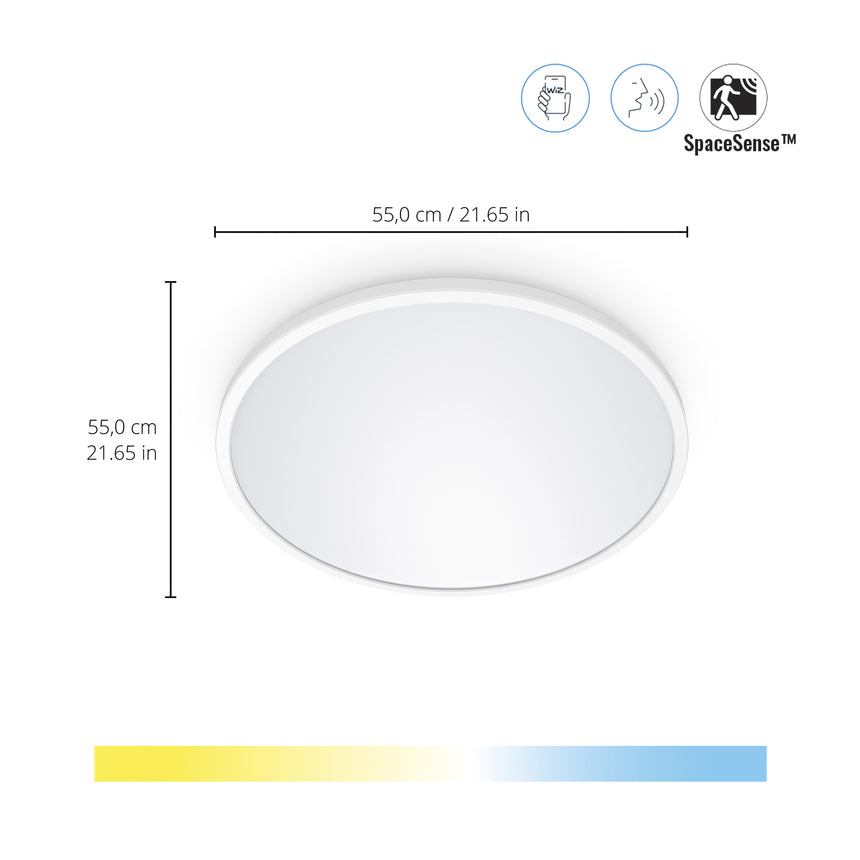 WiZ White Ambiance Plafón SuperSlim 32W 3800lm 55497900 - vista alternativa | Philips