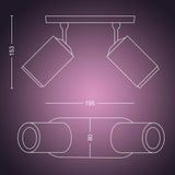 Philips Hue White and Color Ambiance Foco Fugato blanco RGBW 4,2W 800lm 8720169319455 - imagen 9