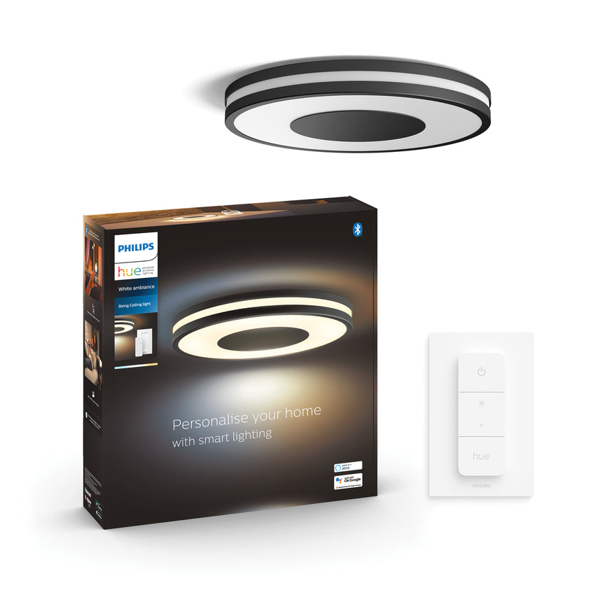 Philips Hue Plafón Being negro White Ambiance 23W 2500lm 34113500