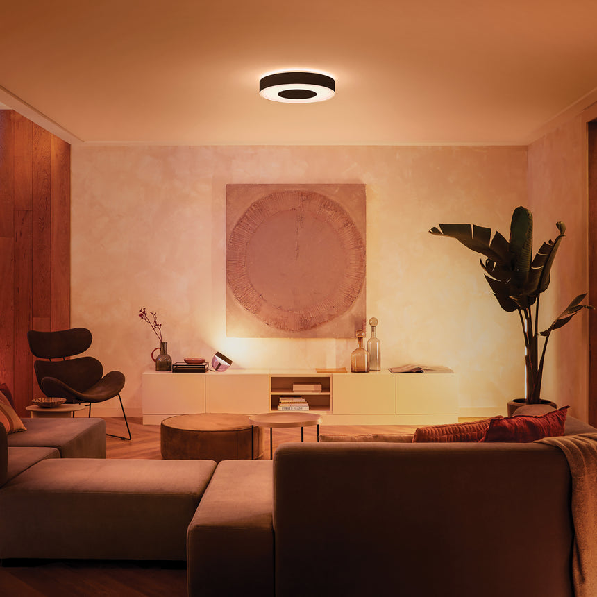 Philips Hue White and Color Ambiance Plafón Infuse negro RGBW 53W 4116430P9 3700lm - imagen 6