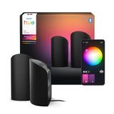 Philips Hue White and Color Ambiance Lámpara de mesa Play Wall washer negro RGBW 20W (2 uds) 8720169385993