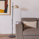Lámpara de pie salón Faro Dominica E27 beige 20034-122
