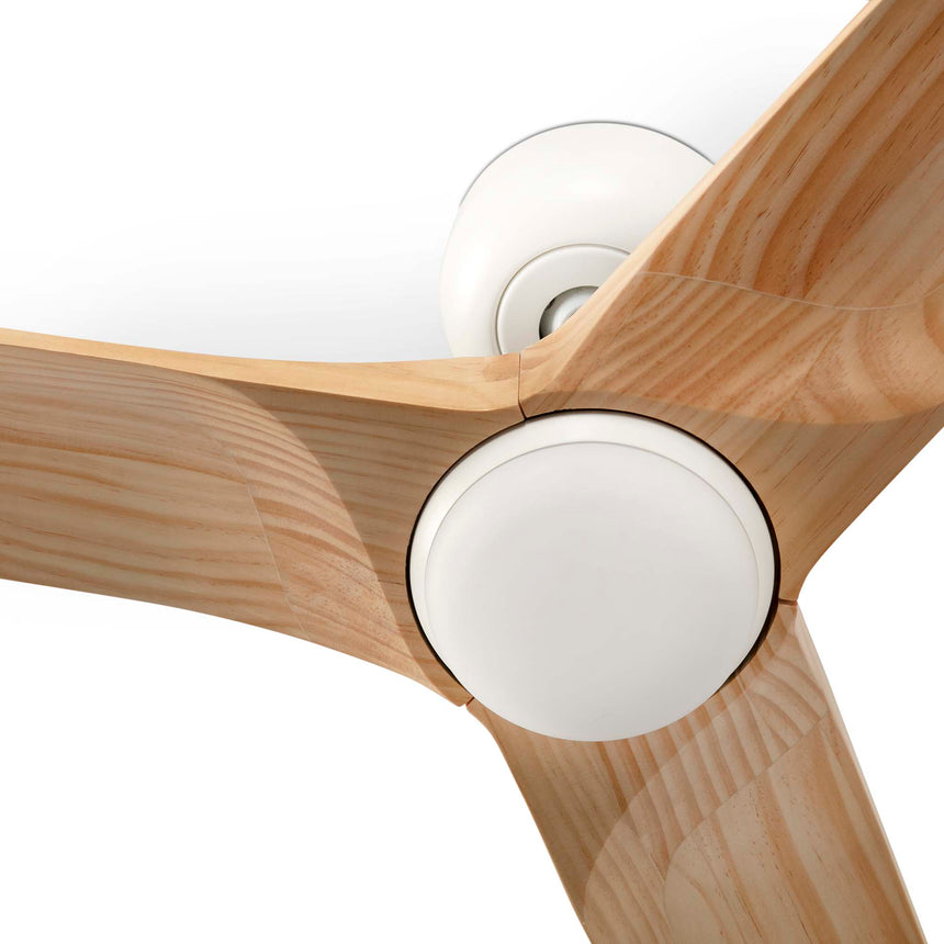 Faro HEYWOOD S Ventilador de techo LED CCT mando madera 33805-1TW