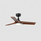 Faro HEYWOOD S Ventilador de techo LED 90cm negro madera 10W regulable 33806-1TW