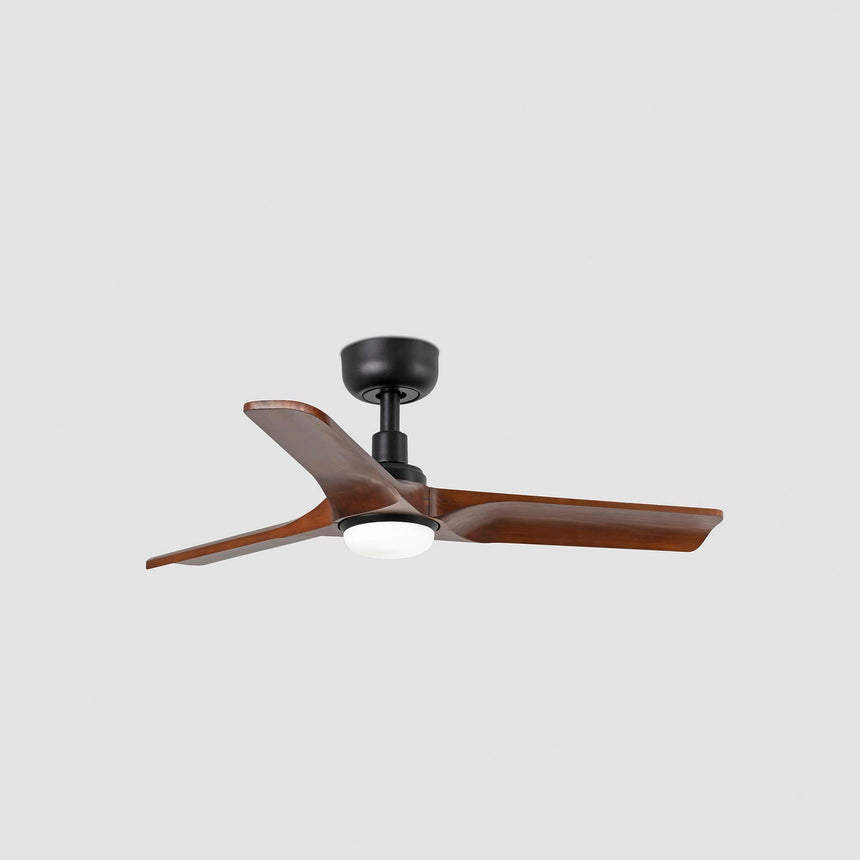 Faro HEYWOOD S Ventilador de techo LED 90cm negro madera 10W regulable 33806-1TW