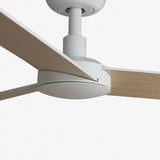 Faro RUDDER S Ventilador blanco madera fresno 34295