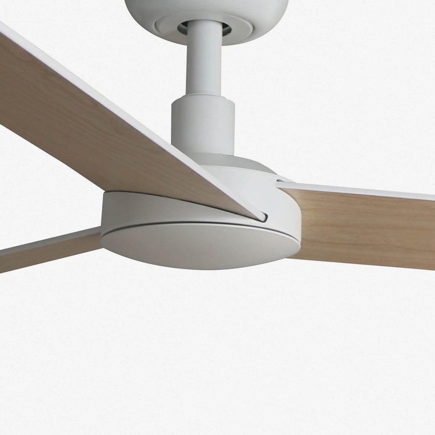 Faro RUDDER S Ventilador blanco madera fresno 34295