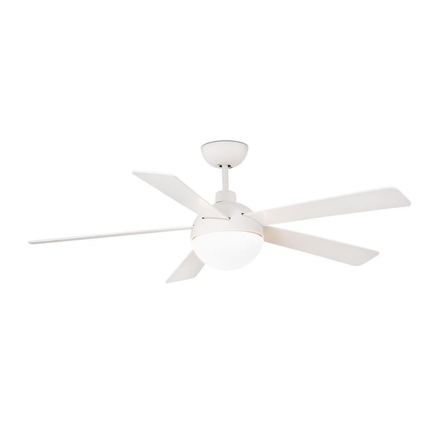 Faro IZARO L Ventilador con luz LED acero 130cm 5 palas reversibles 33514
