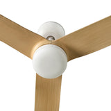 Faro PUNT M LED Ventilador de techo blanco/madera clara con motor DC 33816-20