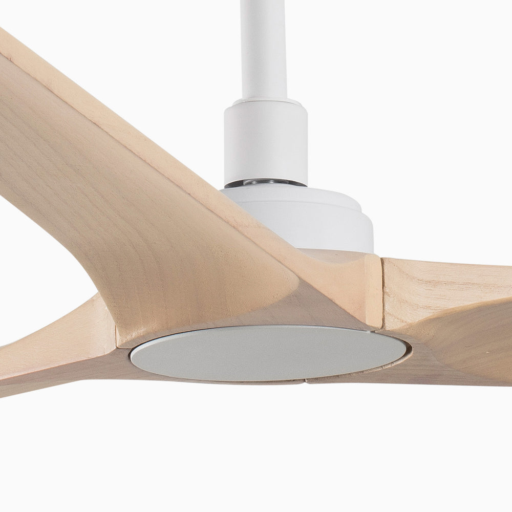 Faro HEYWOOD M White/light wood fan DC 33810