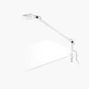 Lámpara de mesa flexo Faro Inviting de pinza LED blanco mate 2700-4800K 57315