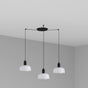 Lámpara de techo colgante Faro Tatawin 3 luces E27 blanco 20340-116-3L