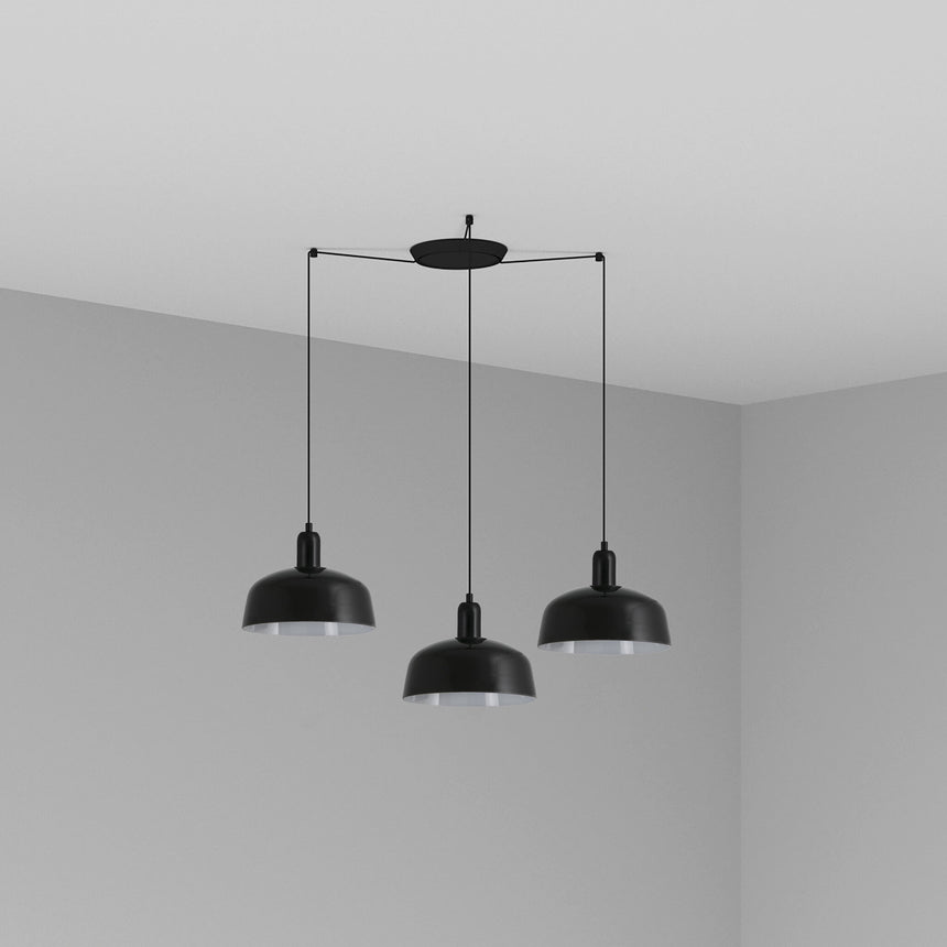 Faro TATAWIN M 3 luces Lámpara colgante negro 20340-120-3L