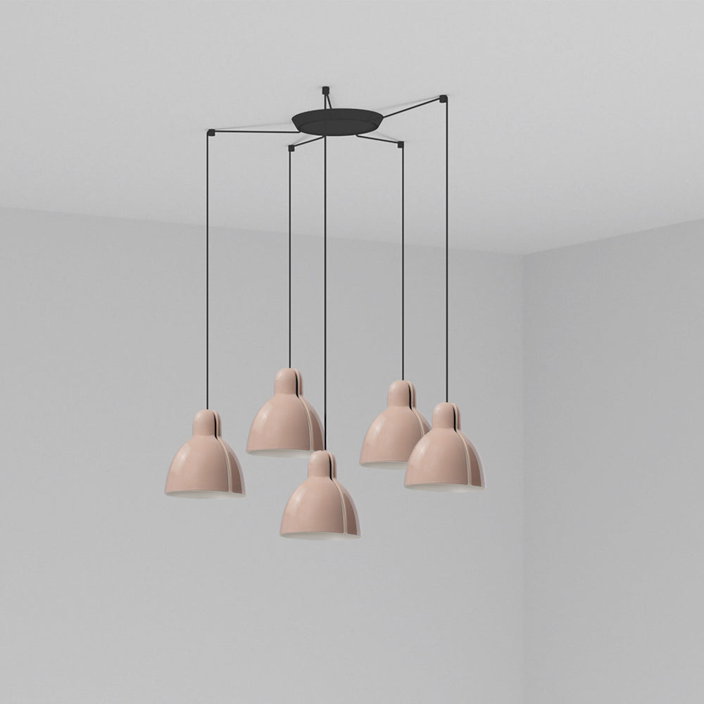 Faro Venice 5-light Pink Pendant Lamp 64255-113-5L