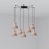 Faro VENICE 7 luces Lámpara colgante rosa 64255-113-7L