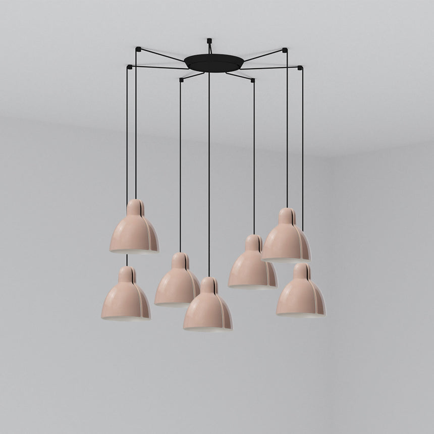 Faro VENICE 7 luces Lámpara colgante rosa 64255-113-7L