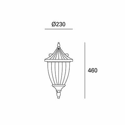 Forlight ADUR PX-0244-OXI Colgante Adur 1L marrón oxido